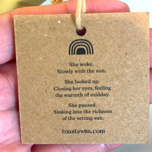 Toast Swim Signature Scoop One Piece in Lemon Grass - Picture 5 of 6